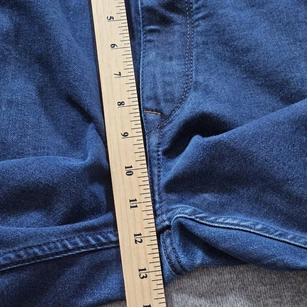 Canali Jeans Men 46x34/28 Indigo Straight Leg Italy Cotton Preppy Designer Boho